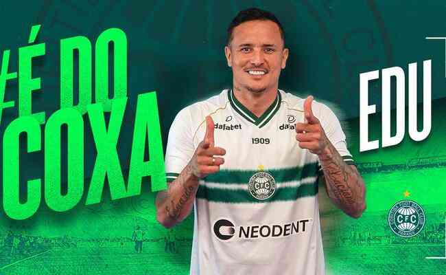 Coritiba anuncia atacante Edu, ex-Cruzeiro