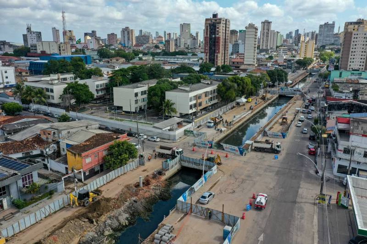 Obras na av. Tamandaré, em Belém, alteram itinerários de ônibus