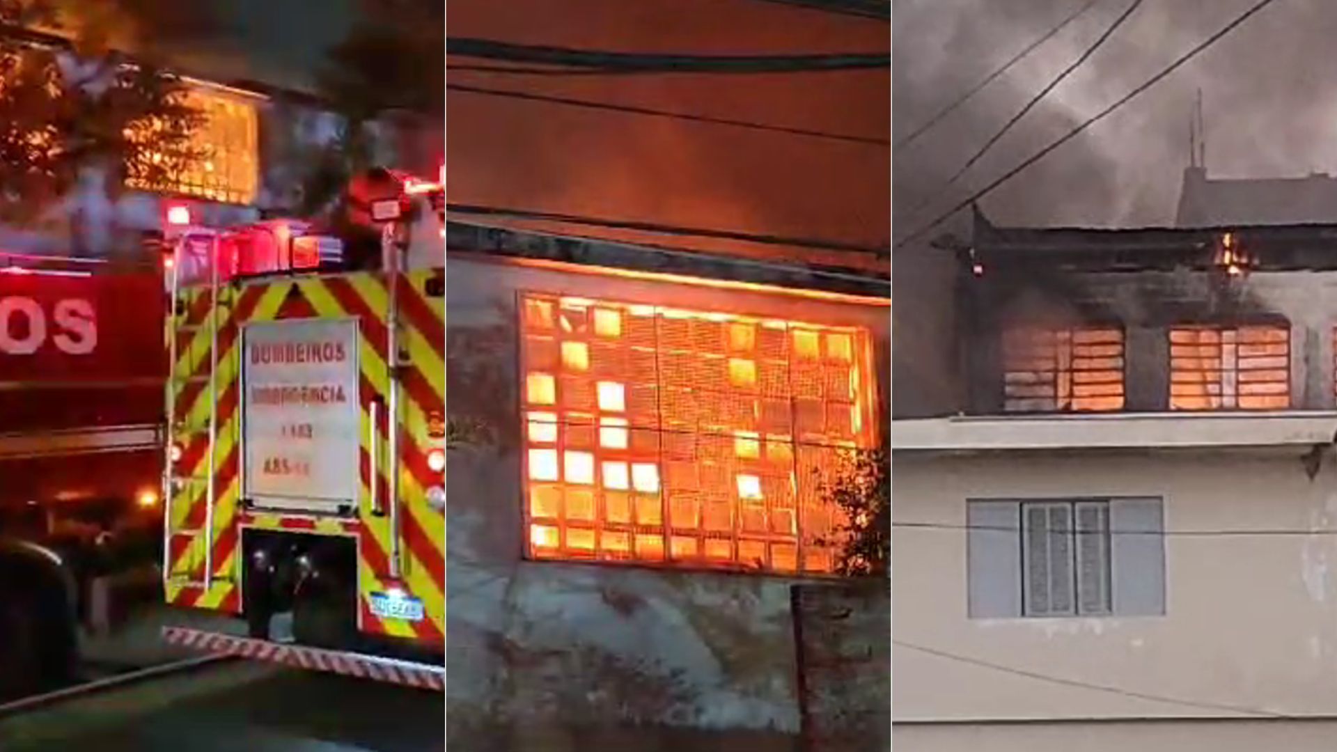 Veja imagens de incêndio em fábrica na Zona Sul de São Paulo