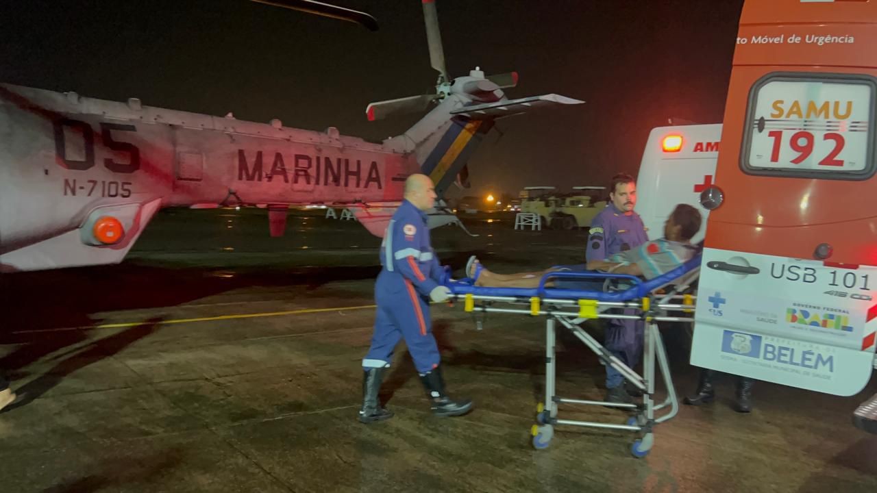 Marinha resgata pescador com sintomas de AVC em alto-mar na costa do Pará | Pará