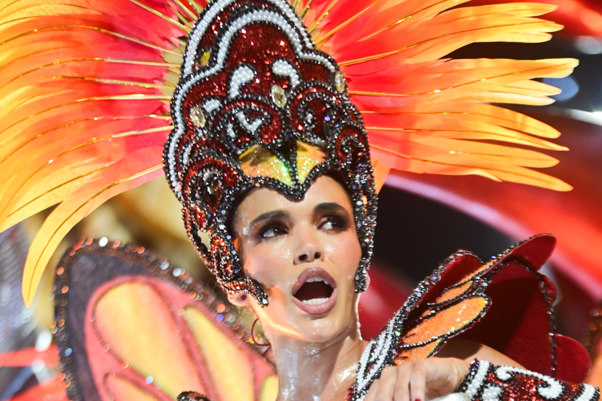 Com samba na ponta da língua, Sapucaí embala desfile do Salgueiro; assista