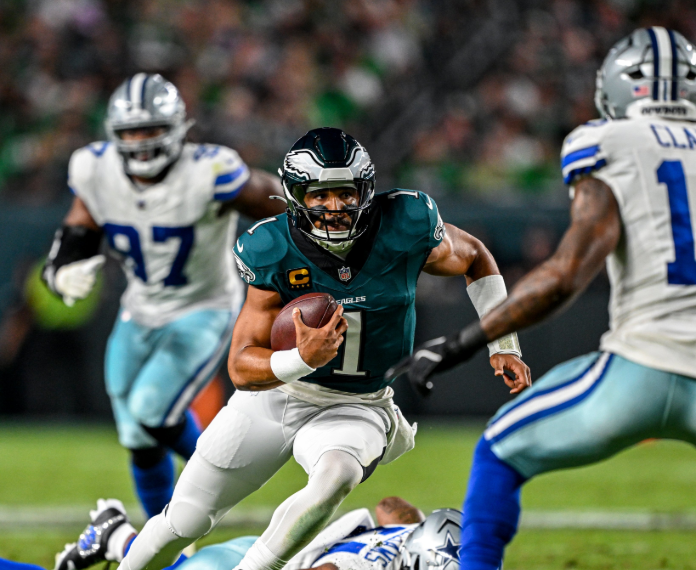 Eagles vencem Cowboys na abertura da NFL em jogo marcado por paralisação