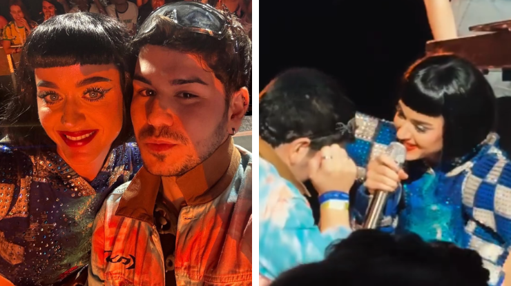 Katy Perry se emociona com fã brasileiro que perdeu a mãe