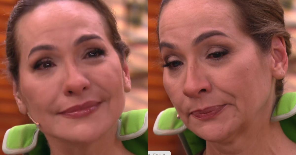 Maria Beltrão chora após experimentar limitações de pessoas idosas