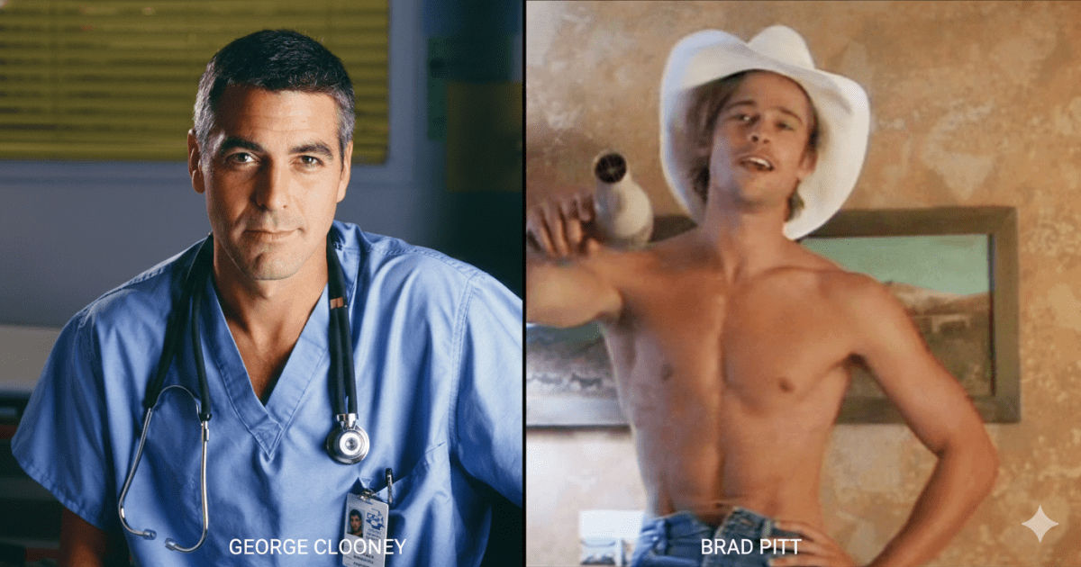 Clooney revela frustração ao perder papel para Brad Pitt: “Irritado”