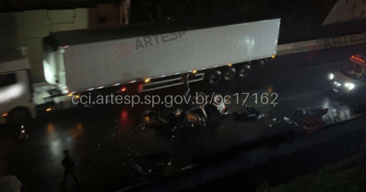 Quatro pessoas morrem em acidente no Rodoanel de São Bernardo (SP)