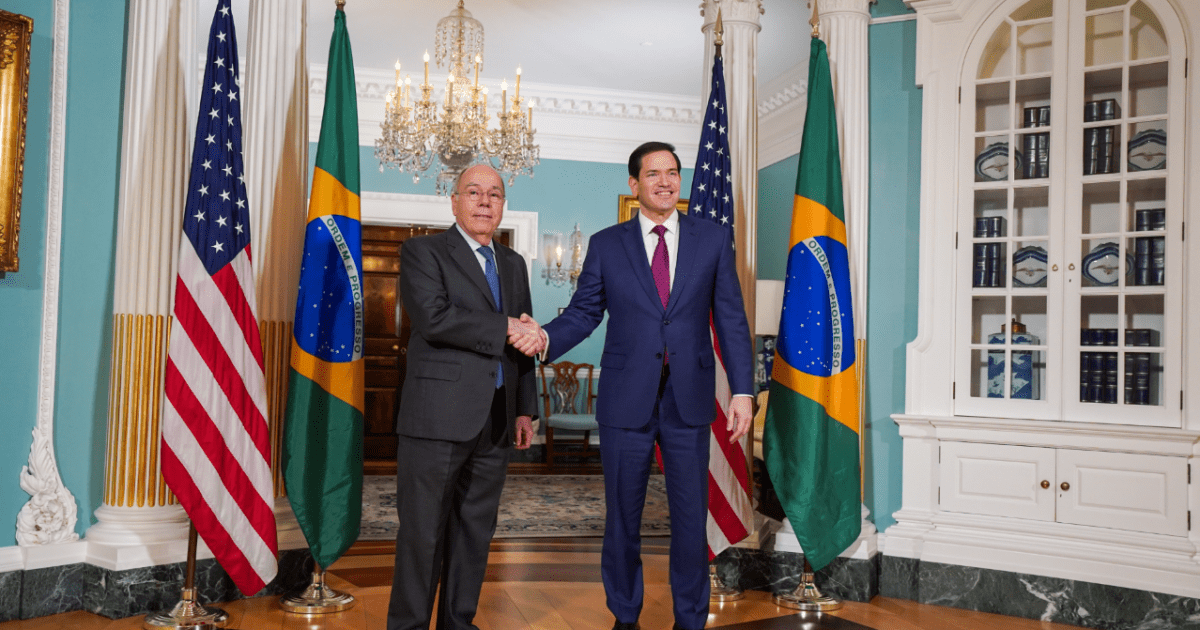 Rubio posta foto com Vieira e fala em "reciprocidade" na relação EUA-Brasil