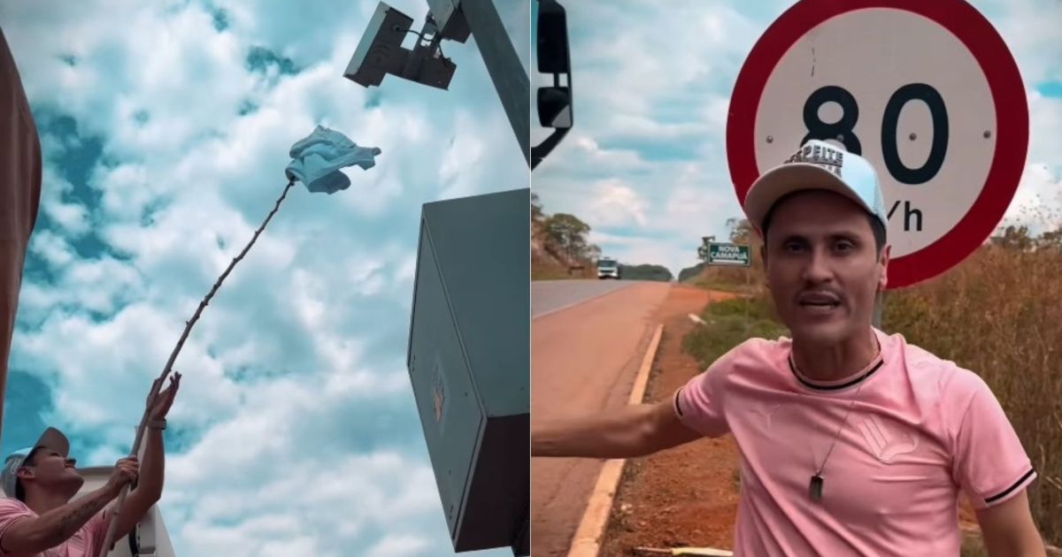 Senador Cleitinho cobre radar de estrada com camiseta; veja vídeo
