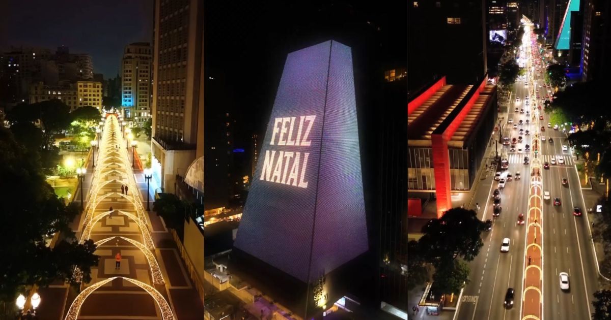 Cidades ganham iluminação especial para semana do Natal