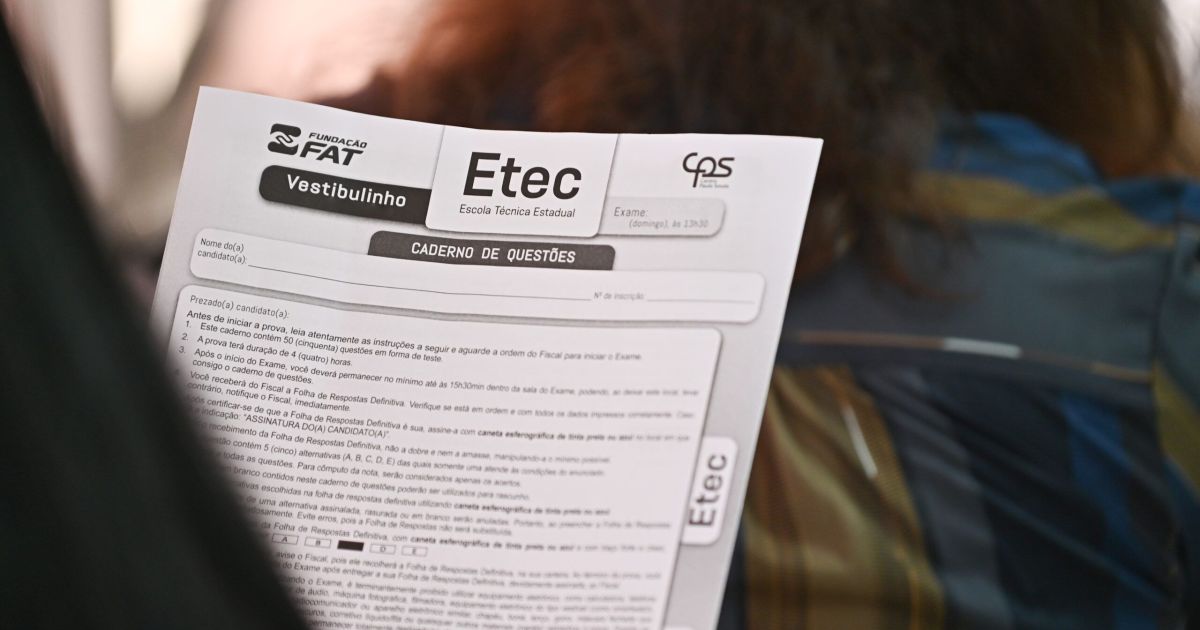 Etec divulga gabarito do vestibulinho 2026; saiba como conferir