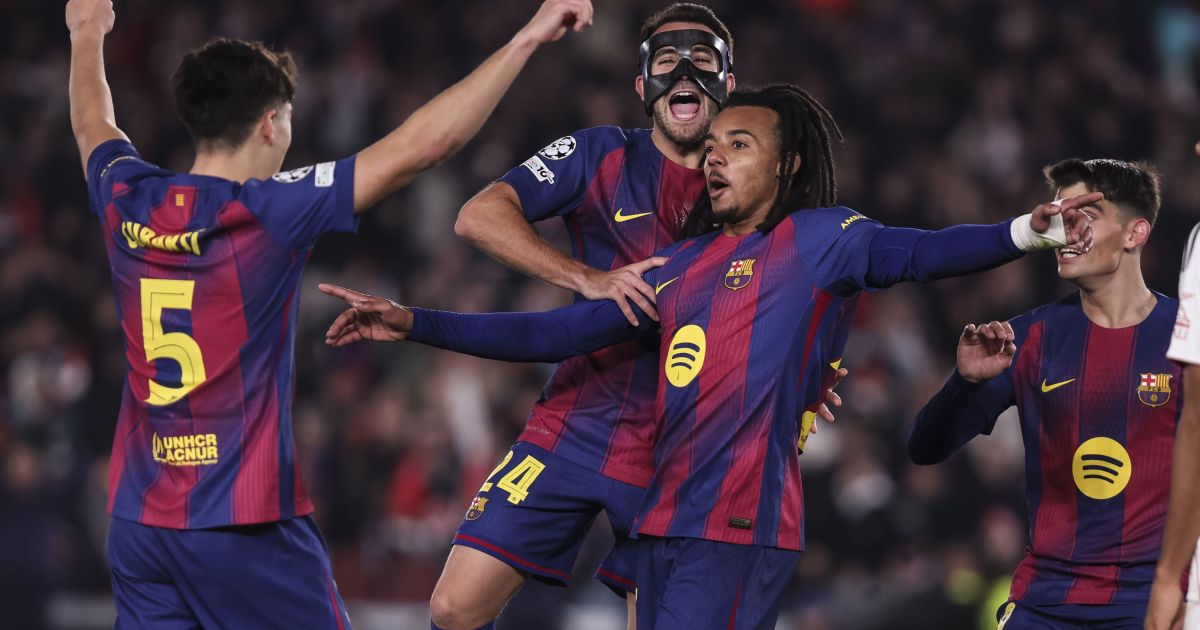 Koundé brilha, e Barcelona vence Frankfurt de virada na Champions League