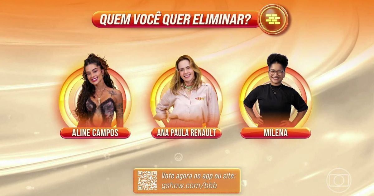 Enquete BBB 26: quem você quer eliminar no 1º Paredão? Vote!
